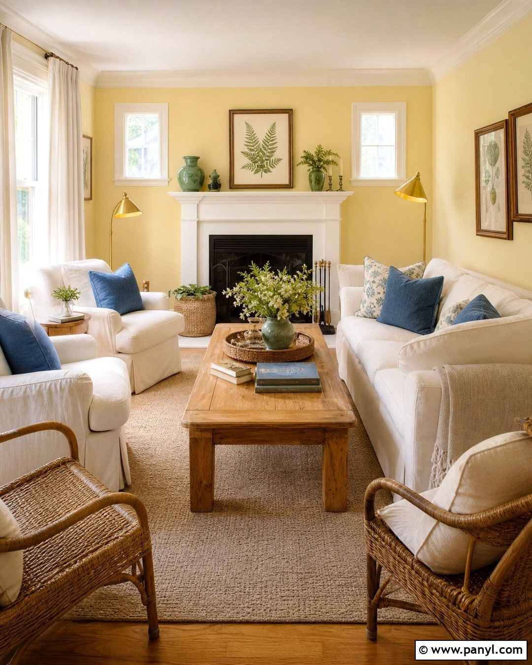 Butter Yellow Living Room Wall Paint - 20 Best Wall Paint Colors For Living Room Ideas