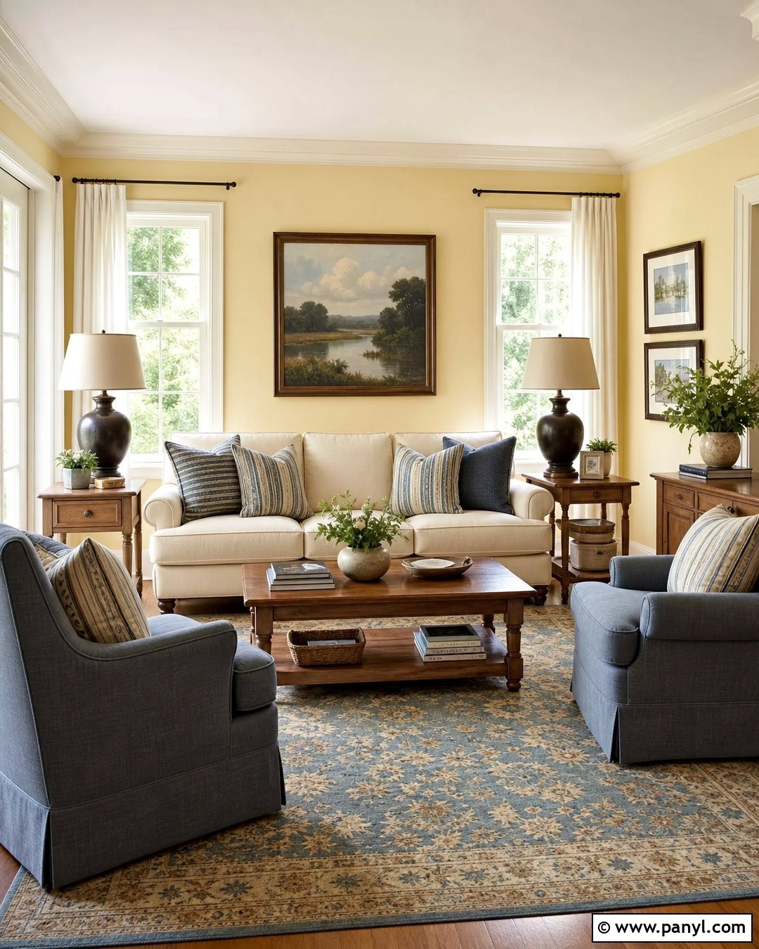 Butter Yellow Living Room Walls - 25 Wall Colors Living Room Ideas