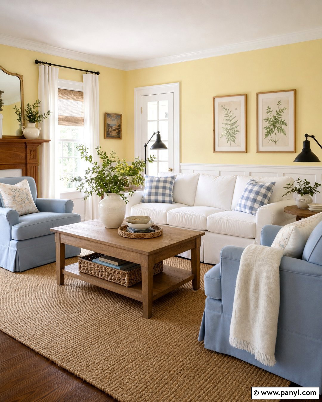Butter Yellow Living Room Walls - 45 wall colors for living room ideas