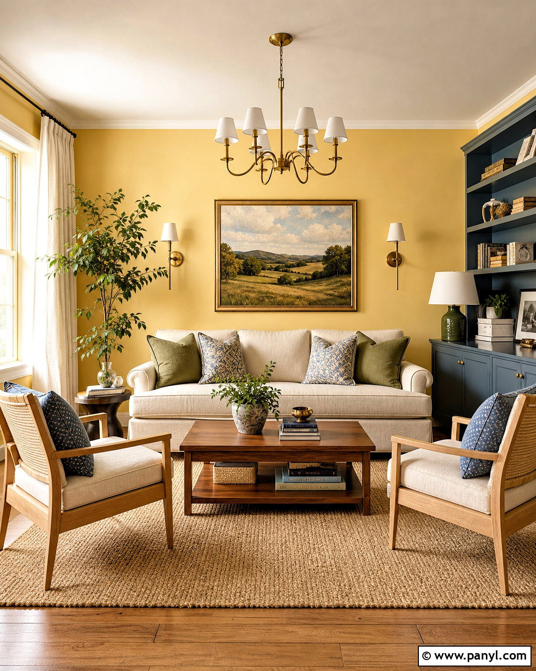 Butter Yellow Living Room Walls - 20 yellow wall painting ideas