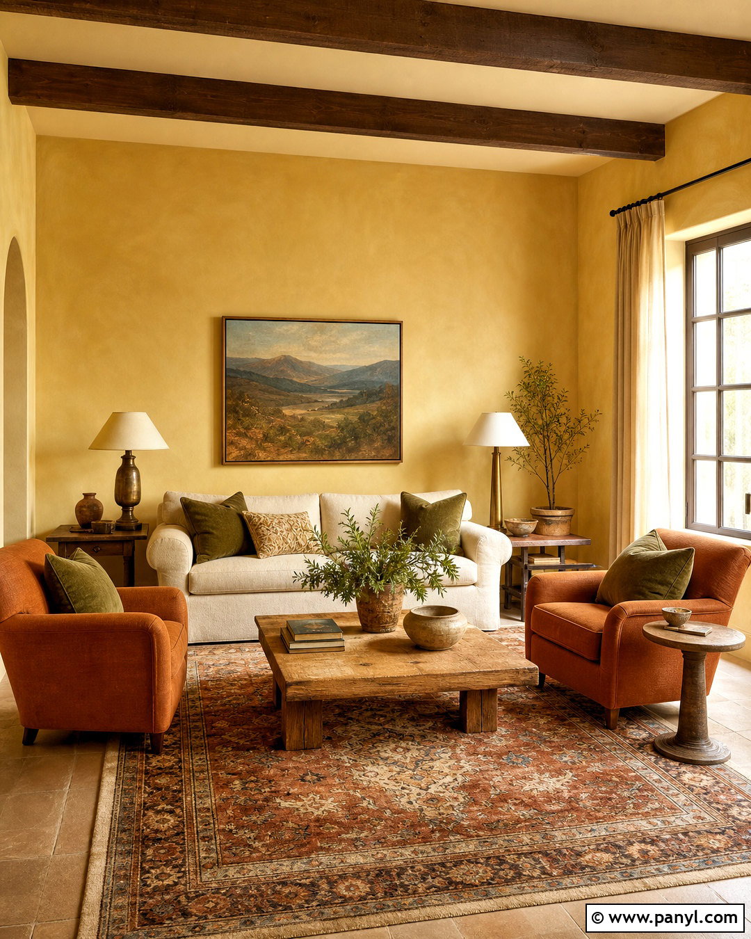 Butter Yellow Living Room With Terracotta - 20 butter yellow living room ideas