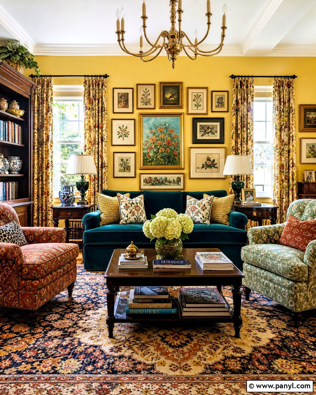 Butter Yellow Maximalist Living Room - 20 butter yellow interior ideas