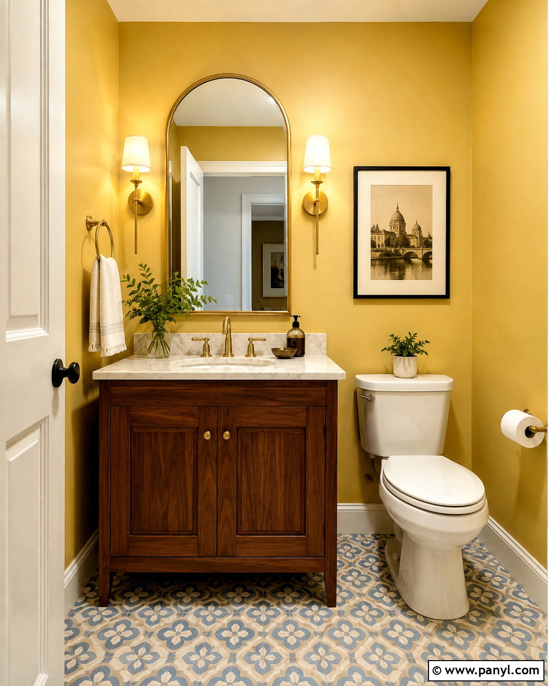 Butter Yellow Powder Room Walls - 40 butter yellow walls