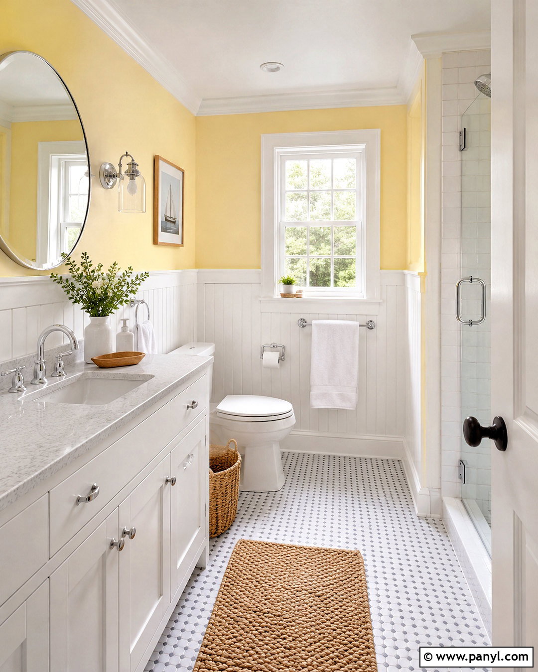 Butter Yellow Small Bathroom - 20 paint colors for small bathrooms