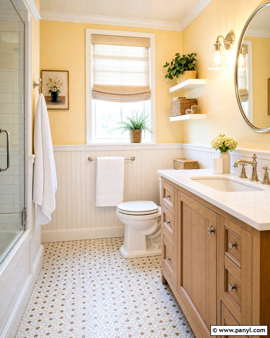 Butter Yellow Small Bathroom - 20 small bathroom color ideas paint ideas