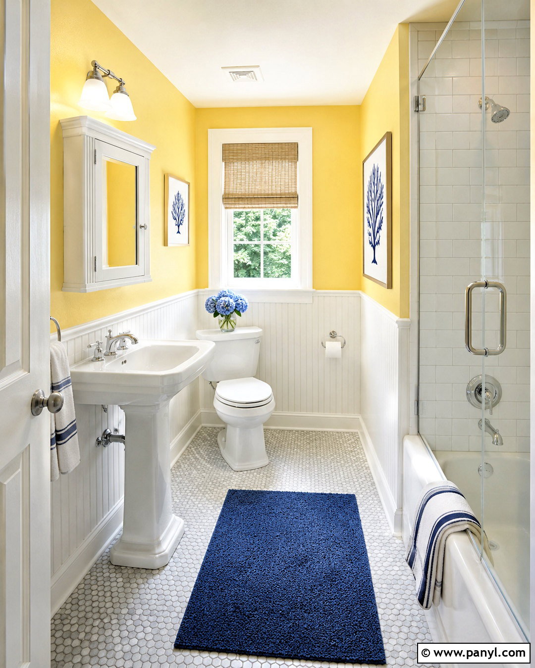 Butter Yellow Small Bathroom Walls - 35 small bathroom wall colors