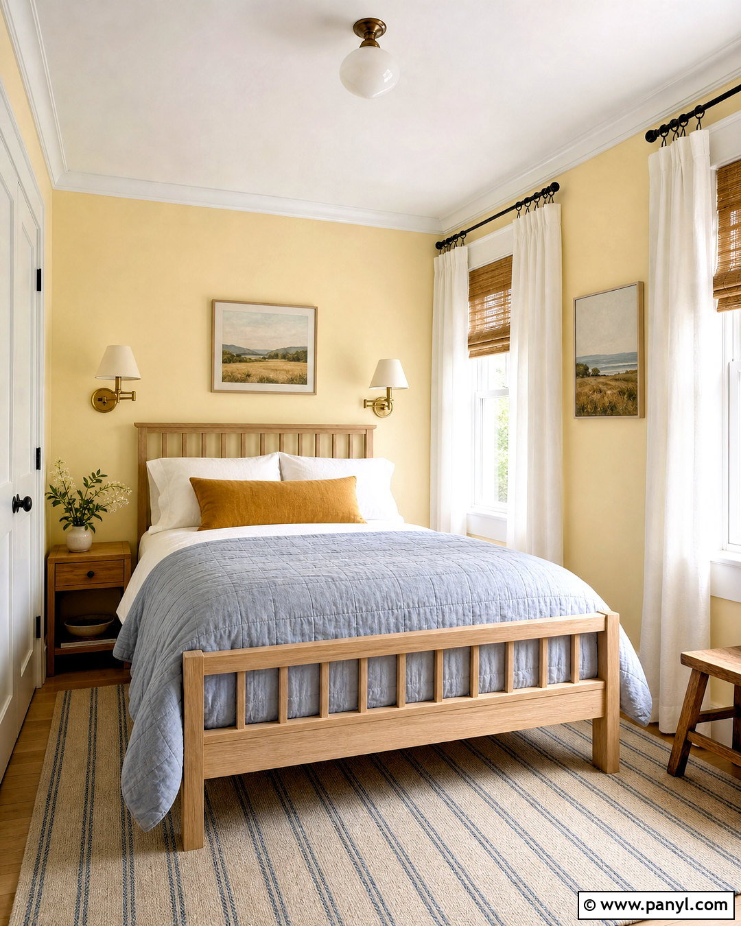 Butter Yellow Small Bedroom - 20 bedroom paint ideas for small rooms