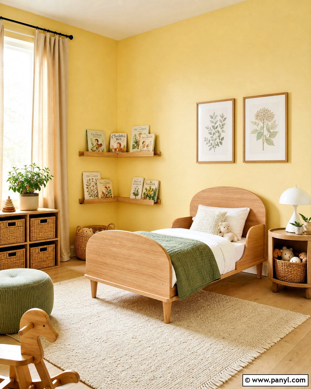Butter Yellow Toddler Room - 20 yellow toddler room ideas