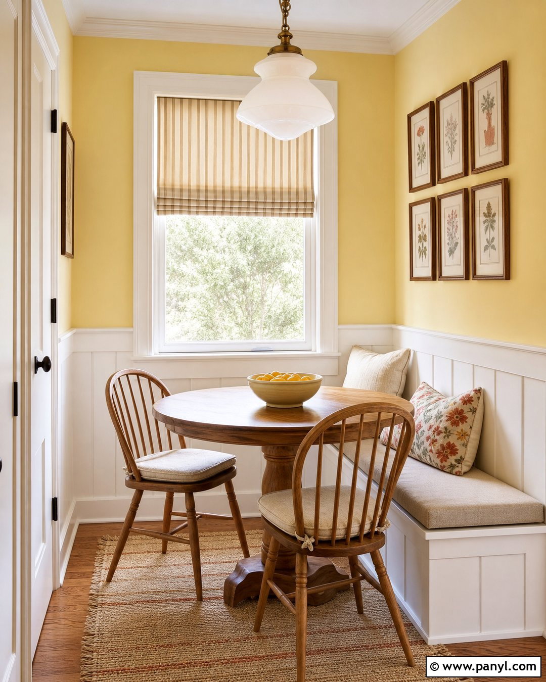 Butter Yellow Wall Color For Small Breakfast Nook - 30 small room wall color ideas