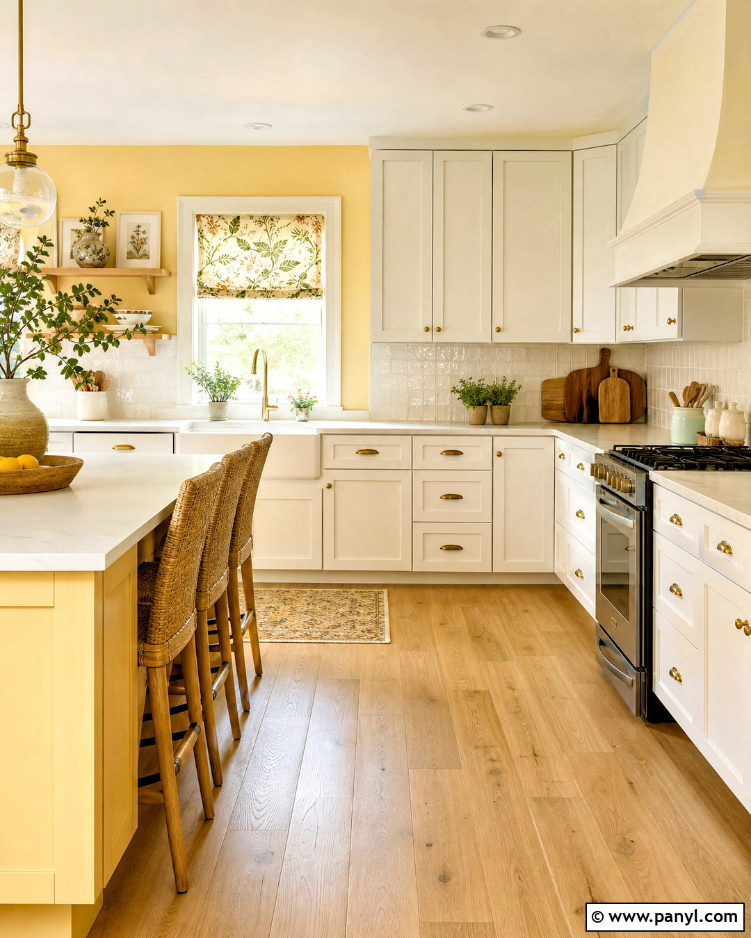 Butter Yellow Wall Color Kitchen - 20 wall color design ideas