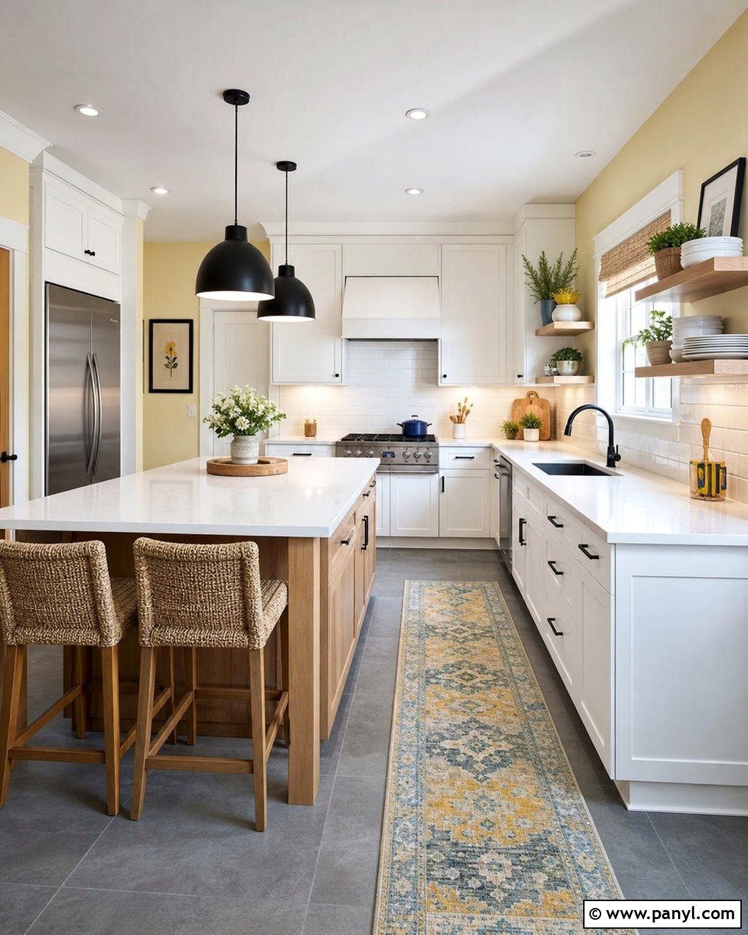 Butter Yellow Wall Color With Gray Floors - 30 wall color with gray floors