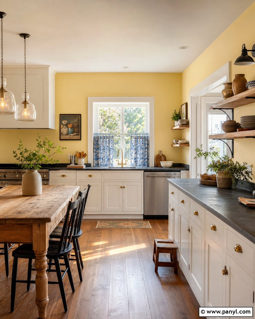 Butter Yellow Walls - 35 House Wall Colors