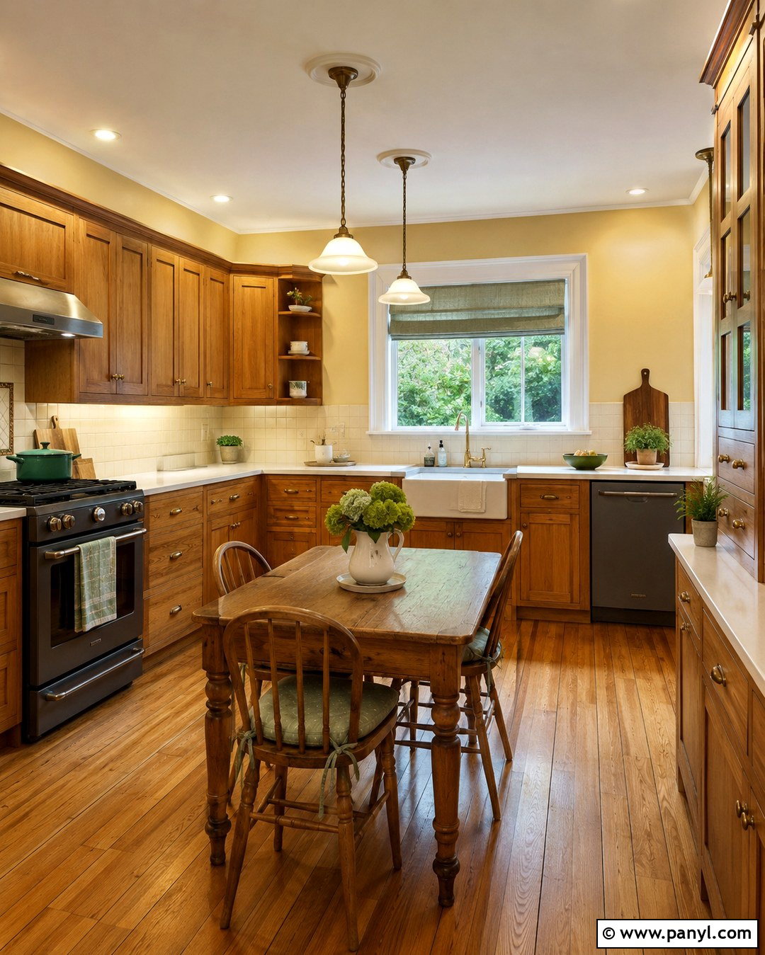 Butter Yellow Walls With Brown Cabinets - 20 Brown Kitchen Ideas Paint Wall Colors