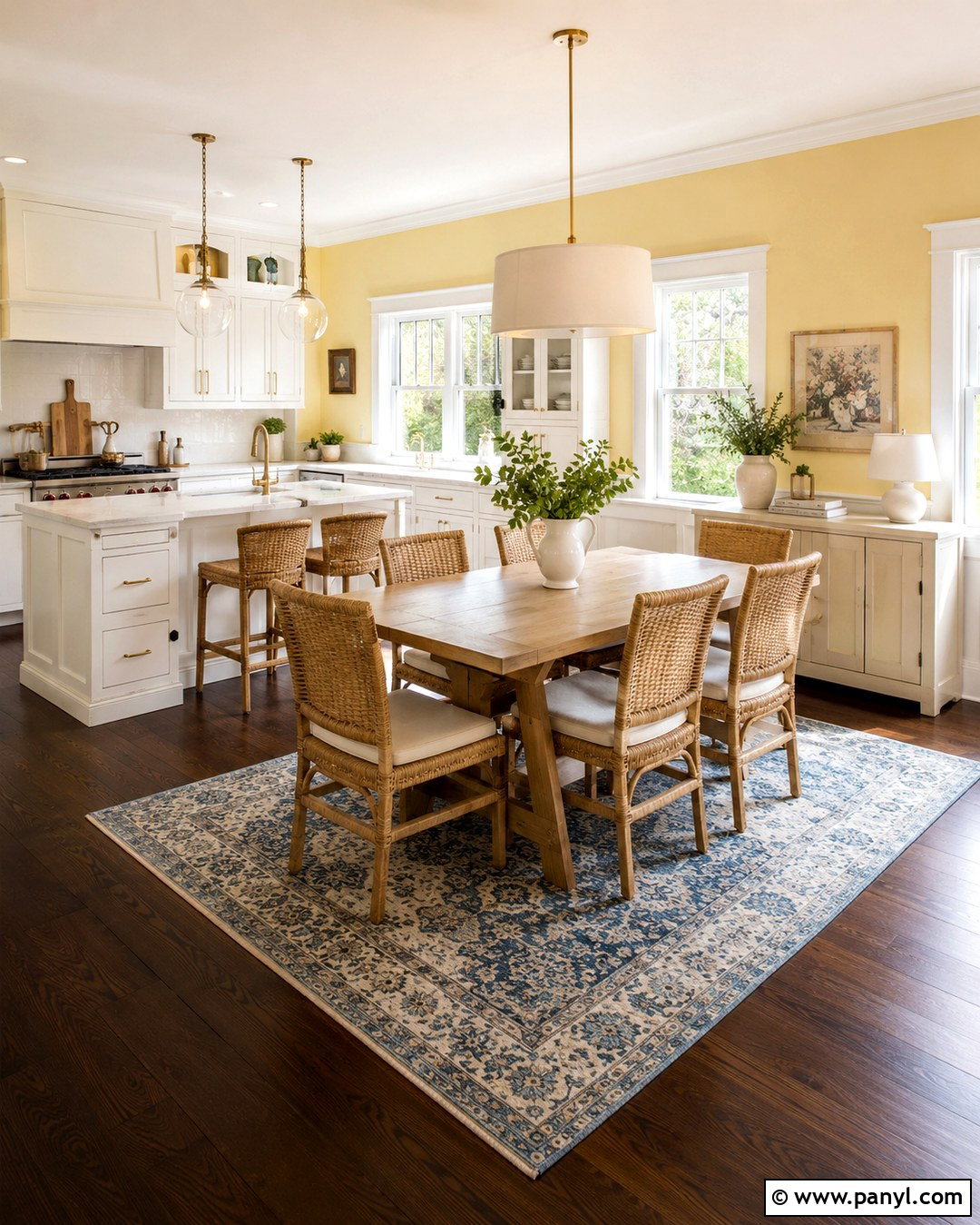 Butter Yellow Walls With Dark Floors - 20 Dark Floor Wall Color Ideas