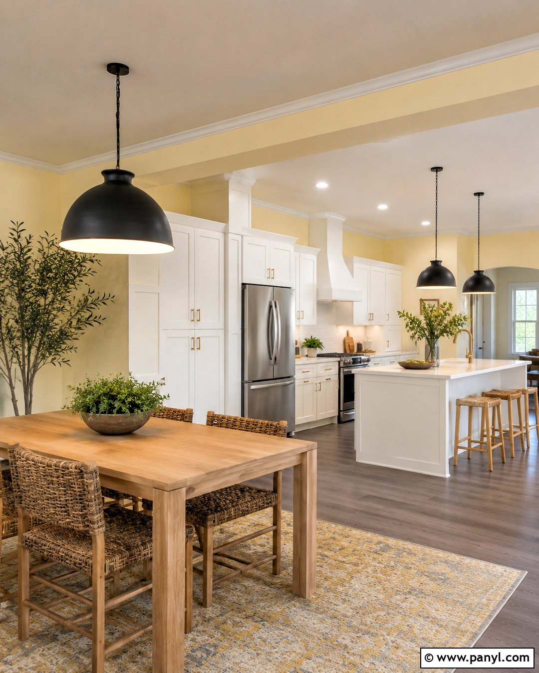 Butter Yellow Walls With Gray Floors - 20 Wall Paint With Gray Floors