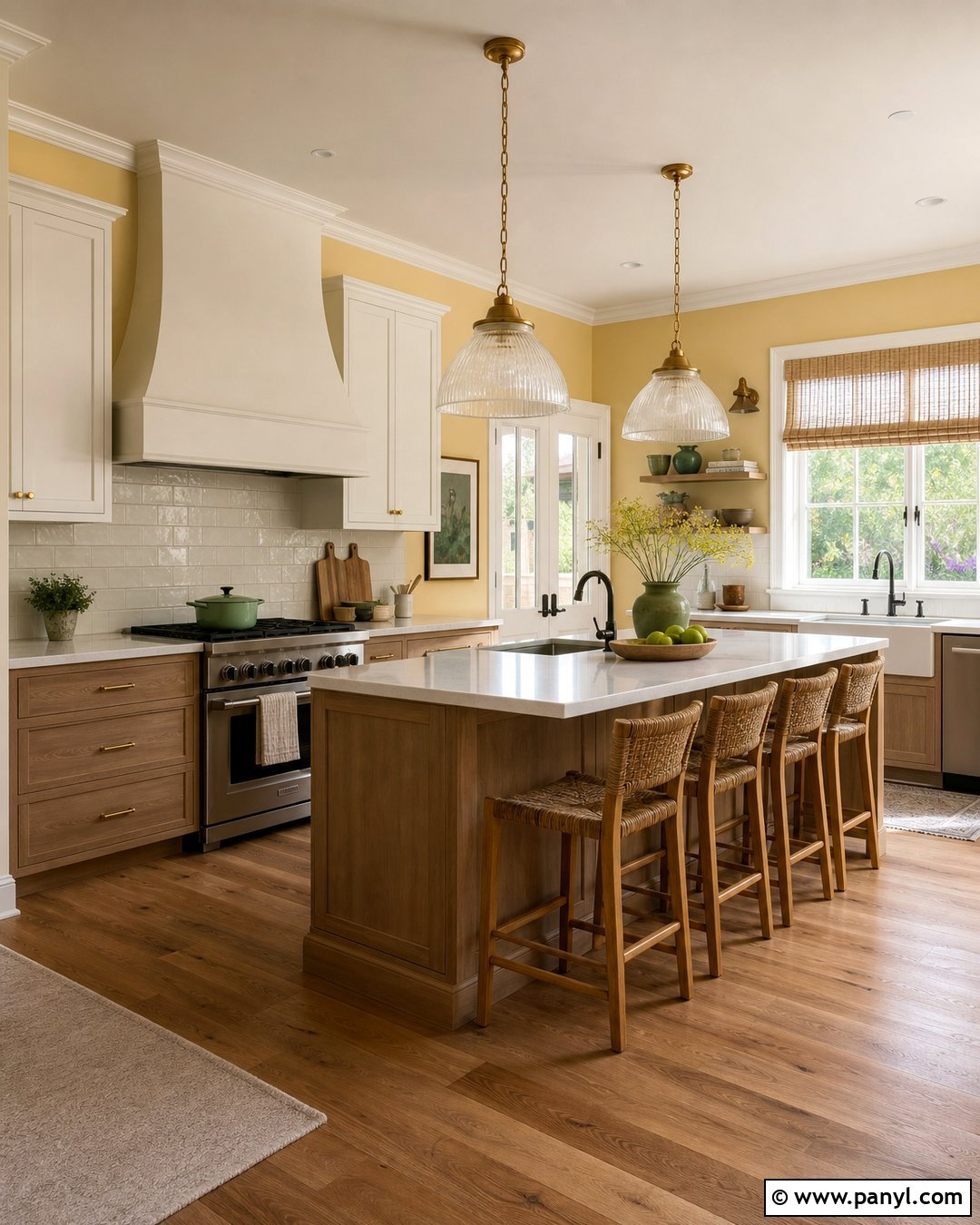Butter Yellow Walls With White Trim - 25 Painted Baseboards And Trim Wall Colors