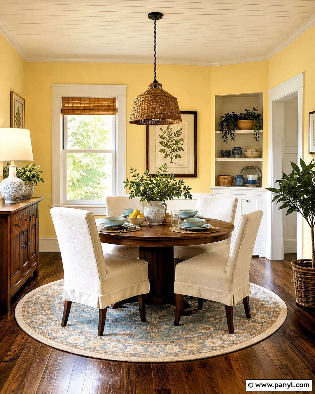 Butter Yellow With Dark Wood - 20 paint colors that go with dark wood ideas