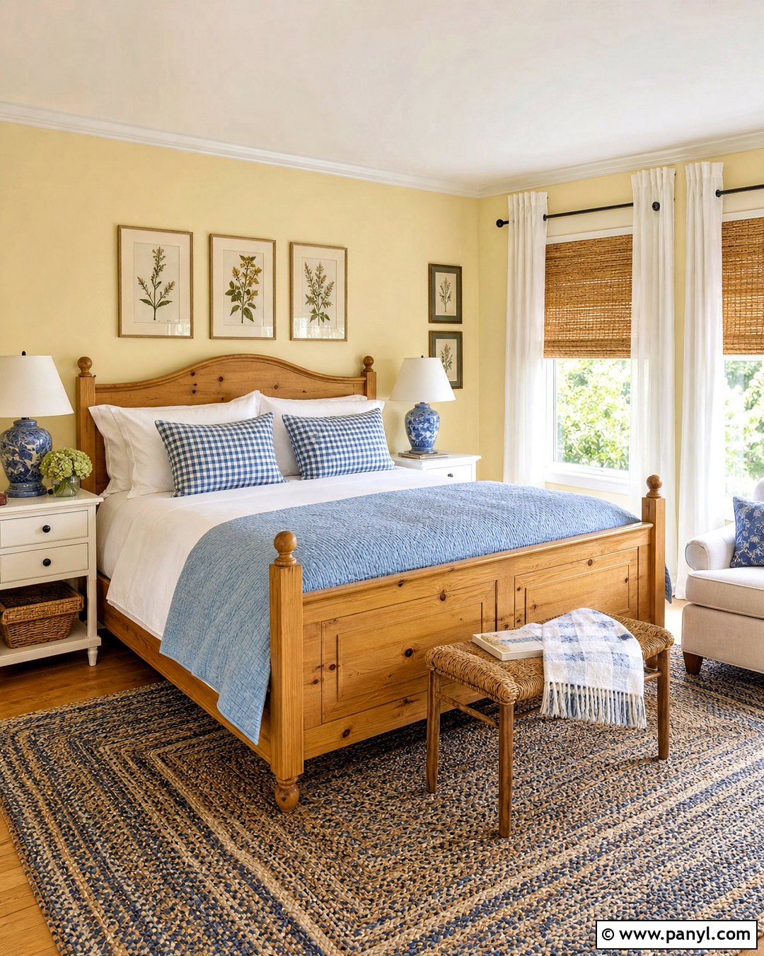 Buttercream Farmhouse Bedroom - 20 farmhouse bedroom paint colors