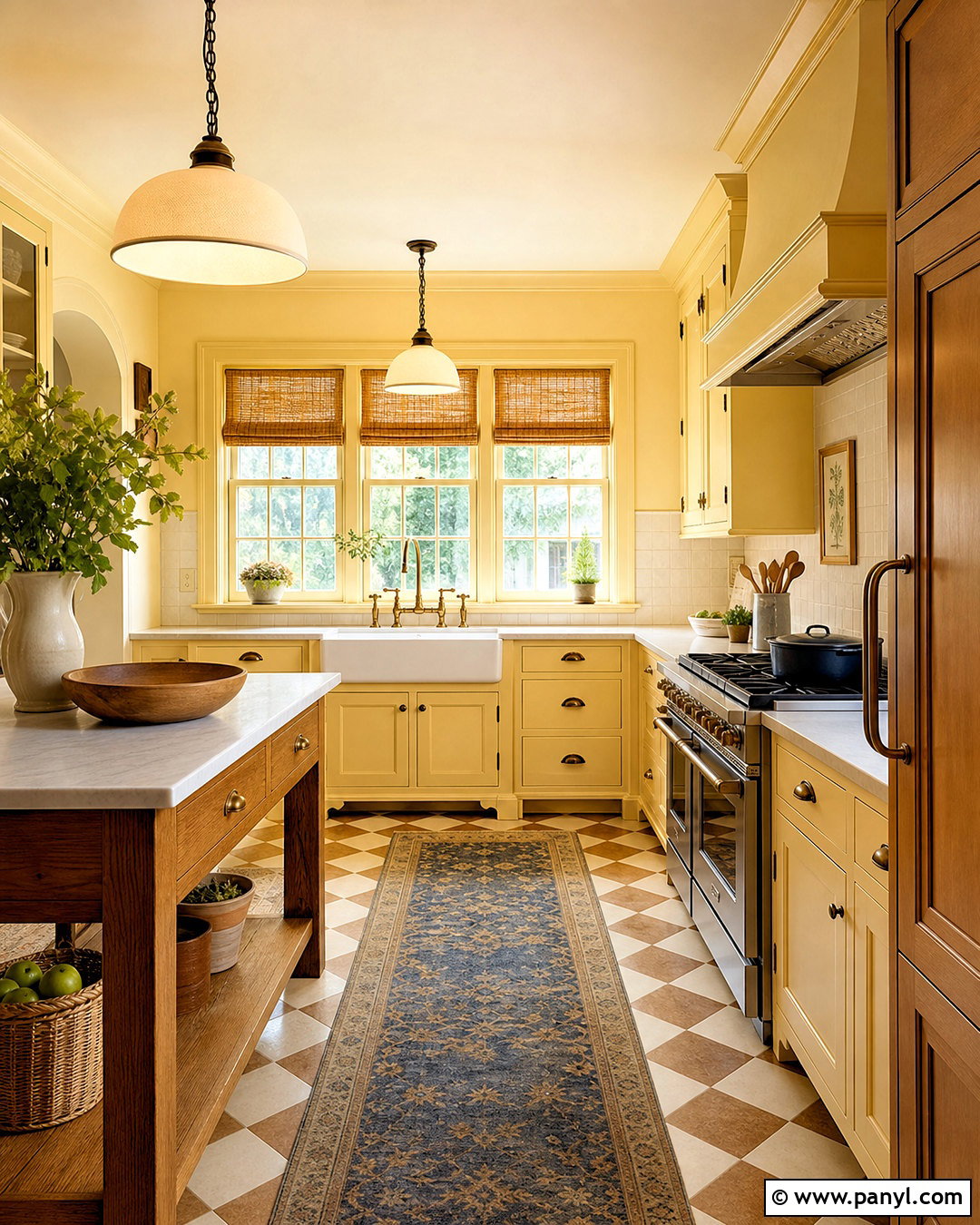 Buttery Yellow Kitchen With Oak Cabinets - 20 kitchen paint colors with oak cabinets