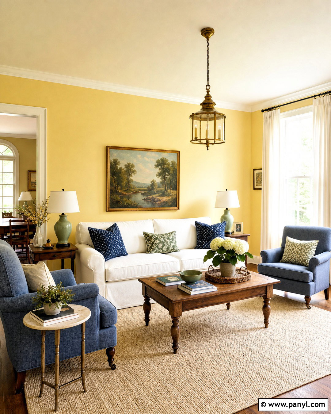 Buttery Yellow Living Room Paint - 20 light paint colors for living room ideas