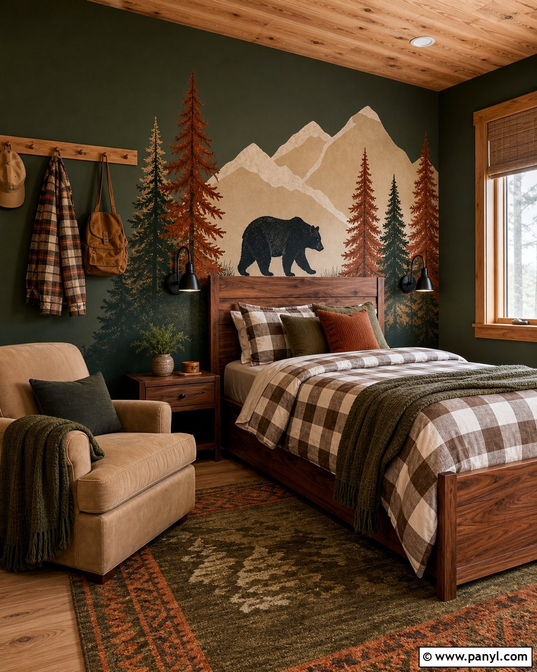 Cabin Bear Bedroom Wall Paint - 20 Bear Wall Paint Ideas