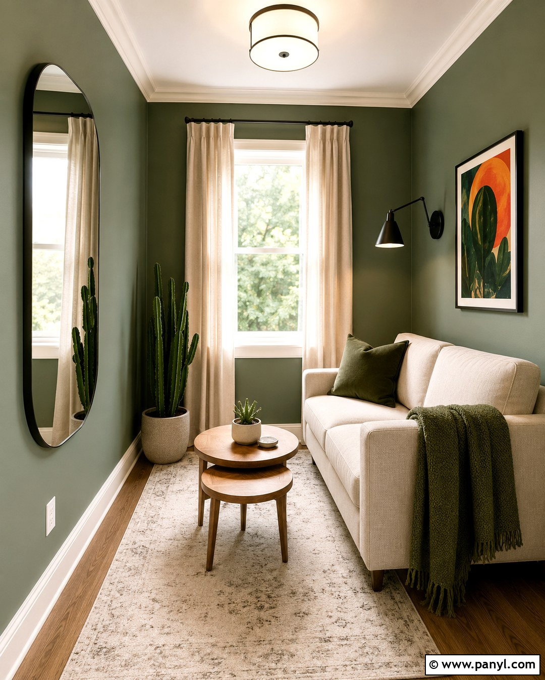 Cactus Green Small Space - 20 Cactus Green Wall Ideas