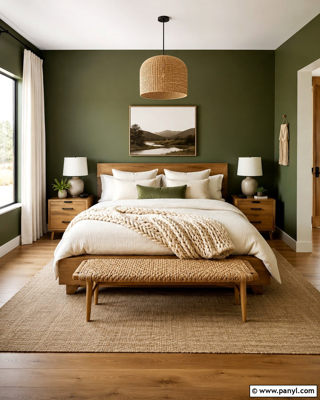 Cactus Green Wall With Natural Wood - 20 Cactus Green Wall Ideas