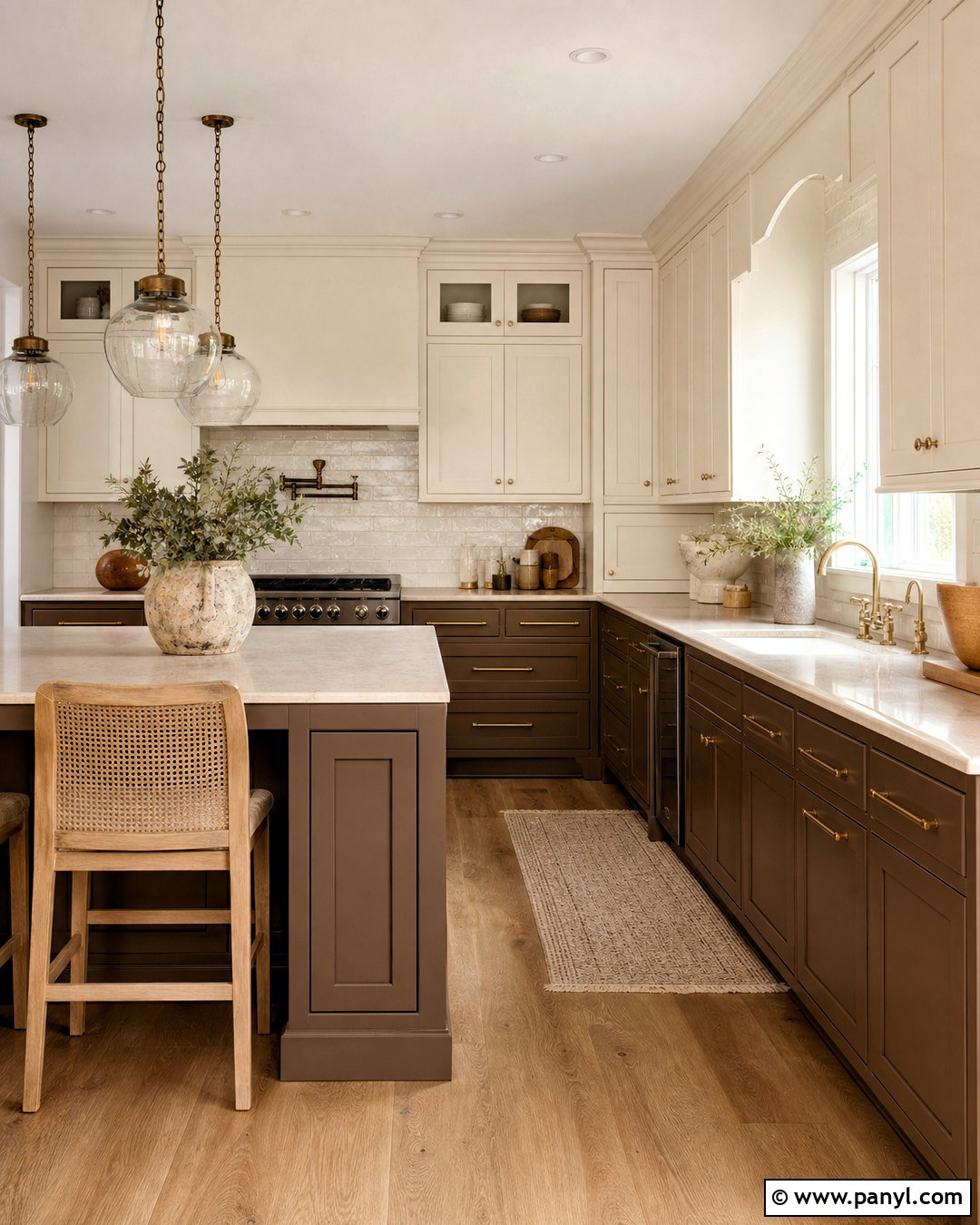 Cafe Mocha Brown Paint for a Kitchen - 20 warm brown paint colors