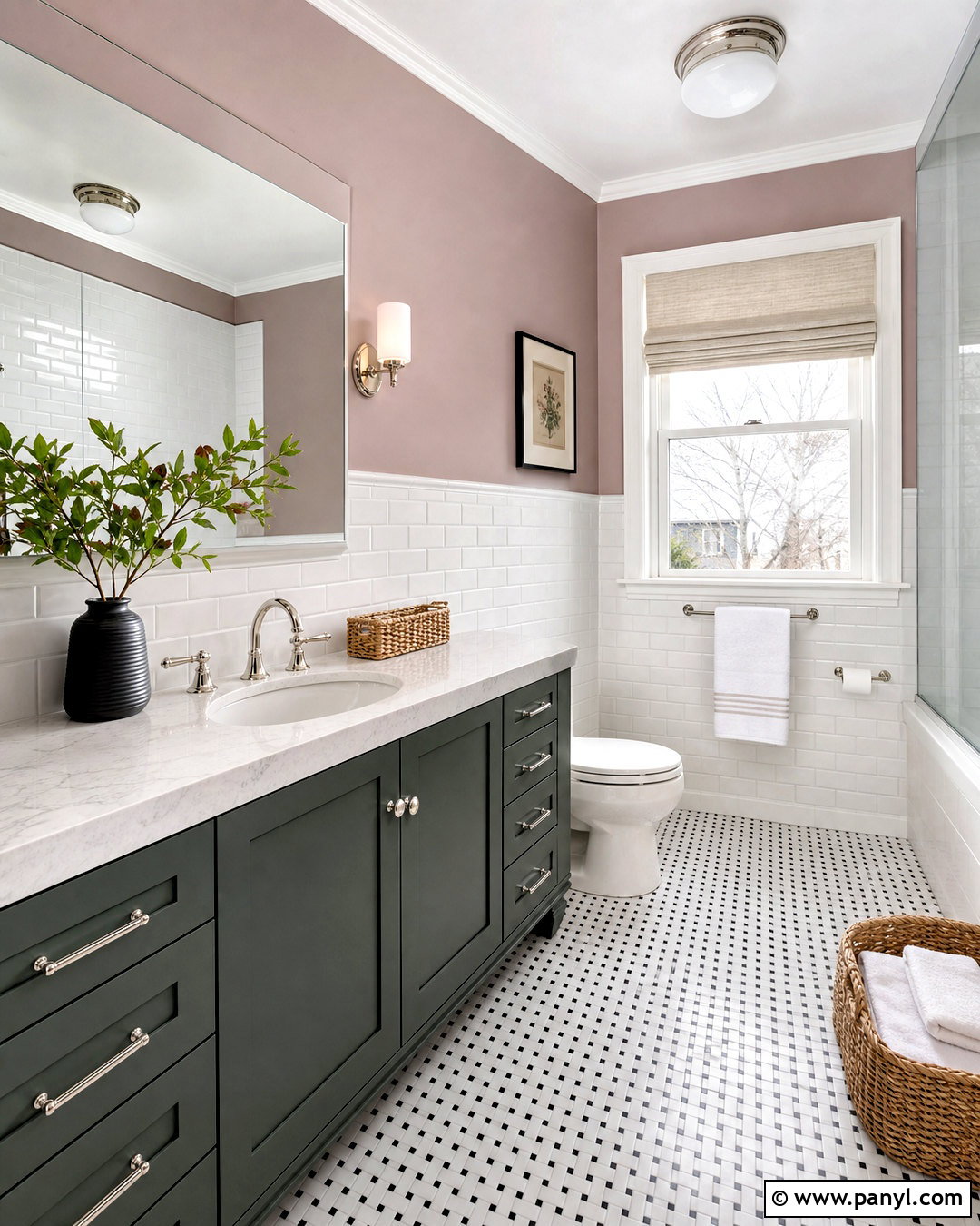 Calamine Bathroom With Treron Vanity - 20 farrow and ball calamine ideas