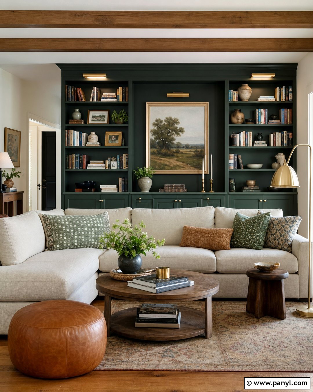 Caldwell Green Built-In Bookshelves - 35 caldwell green benjamin moore ideas
