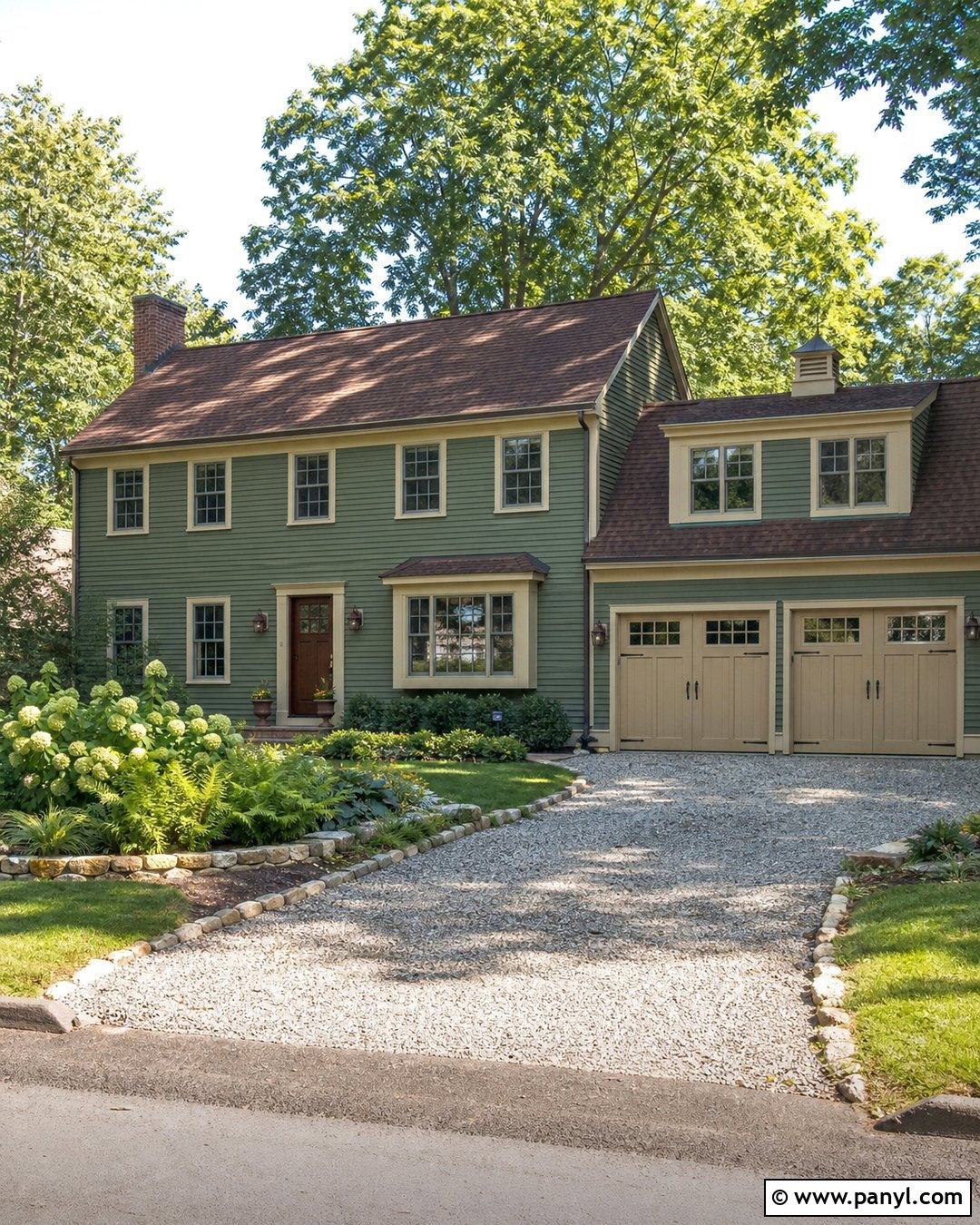 Caldwell Green Exterior With Tan Accents - 35 caldwell green benjamin moore ideas