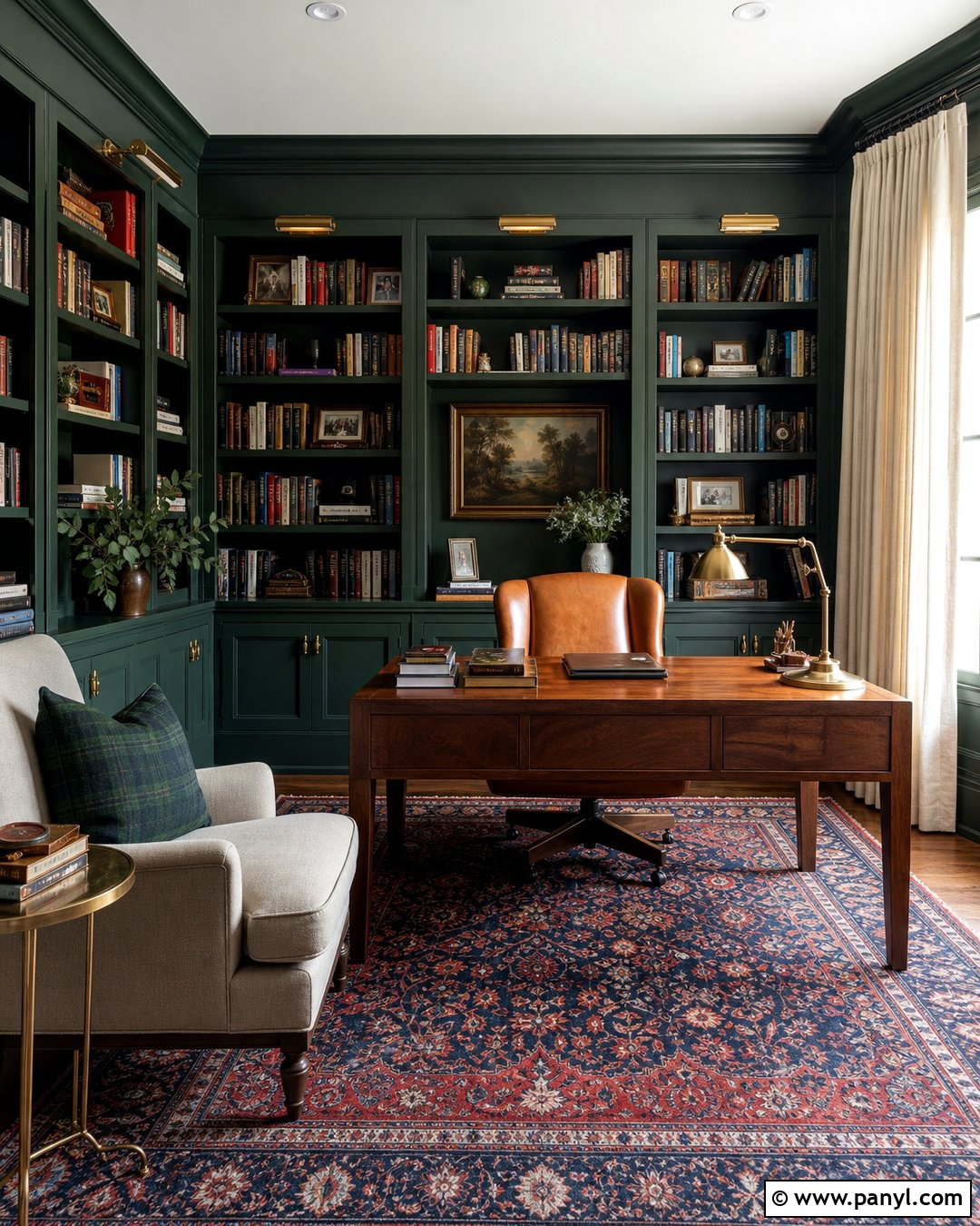 Caldwell Green Home Office With Built-Ins - 35 caldwell green benjamin moore ideas