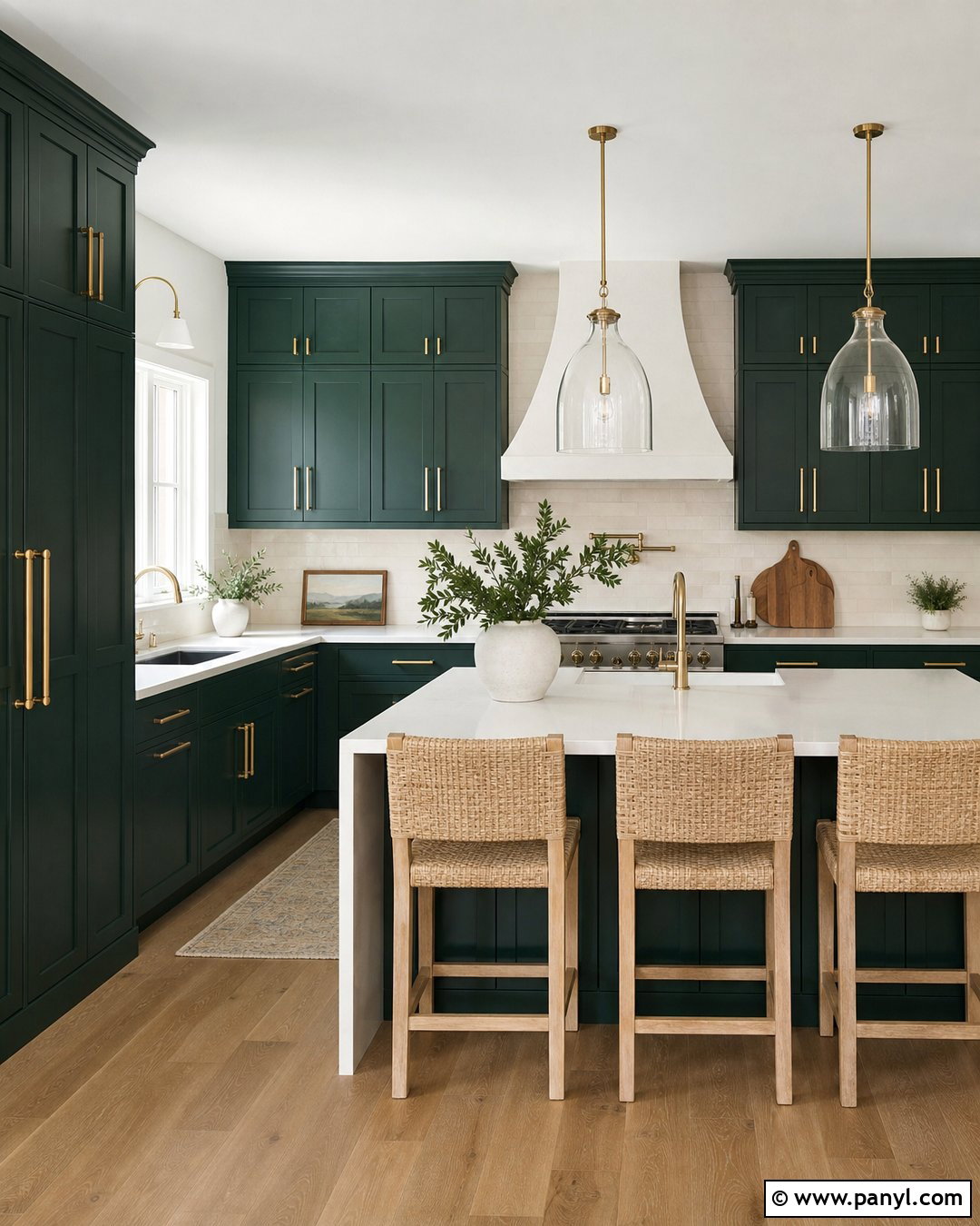Caldwell Green Kitchen Cabinets With White Quartz - 35 caldwell green benjamin moore ideas