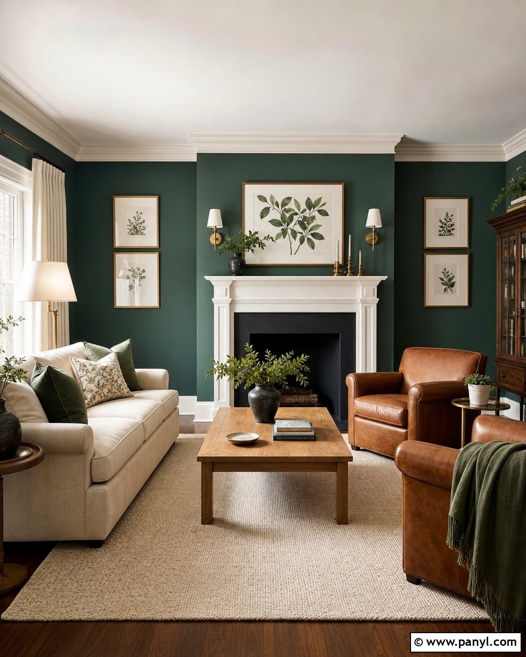 Caldwell Green Living Room With Cream Sofa - 35 caldwell green benjamin moore ideas
