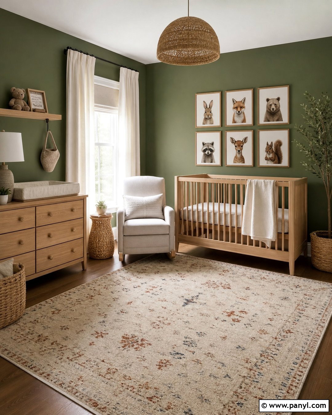 Caldwell Green Nursery With Natural Wood - 35 caldwell green benjamin moore ideas