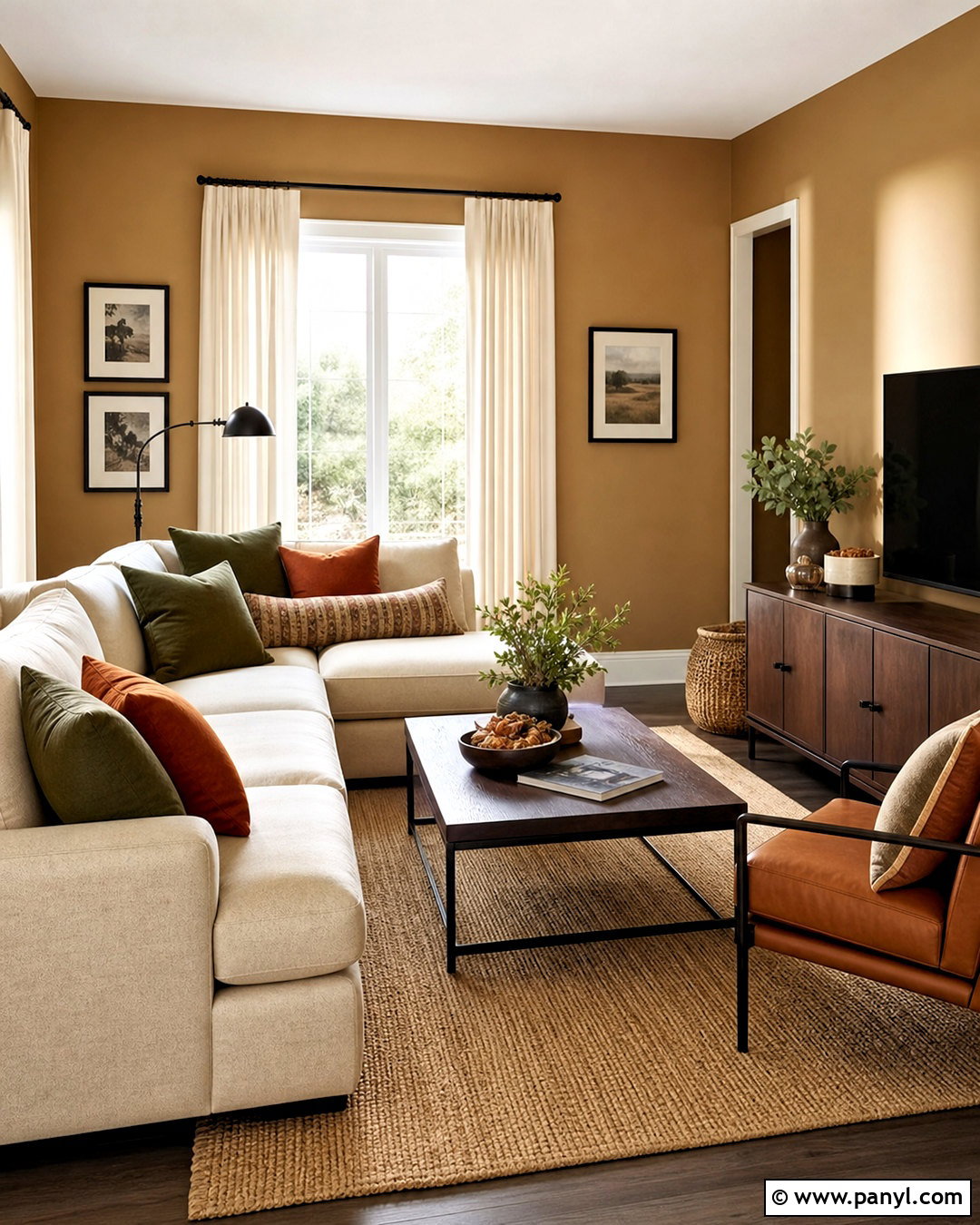 Camel Beige Family Room Paint - 20 warm paint colors for home ideas