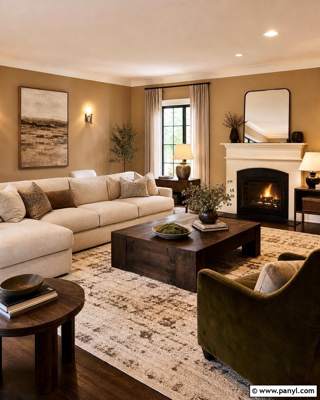 Camel Beige Living Room - 30 beige wall colors for living room ideas