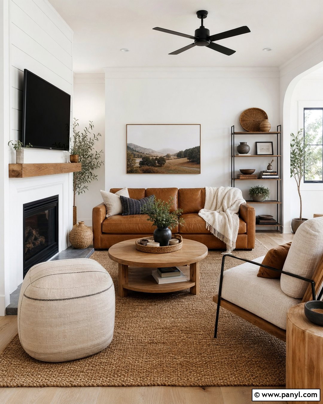 Camel Brown With White Walls - 20 Shades For White Walls