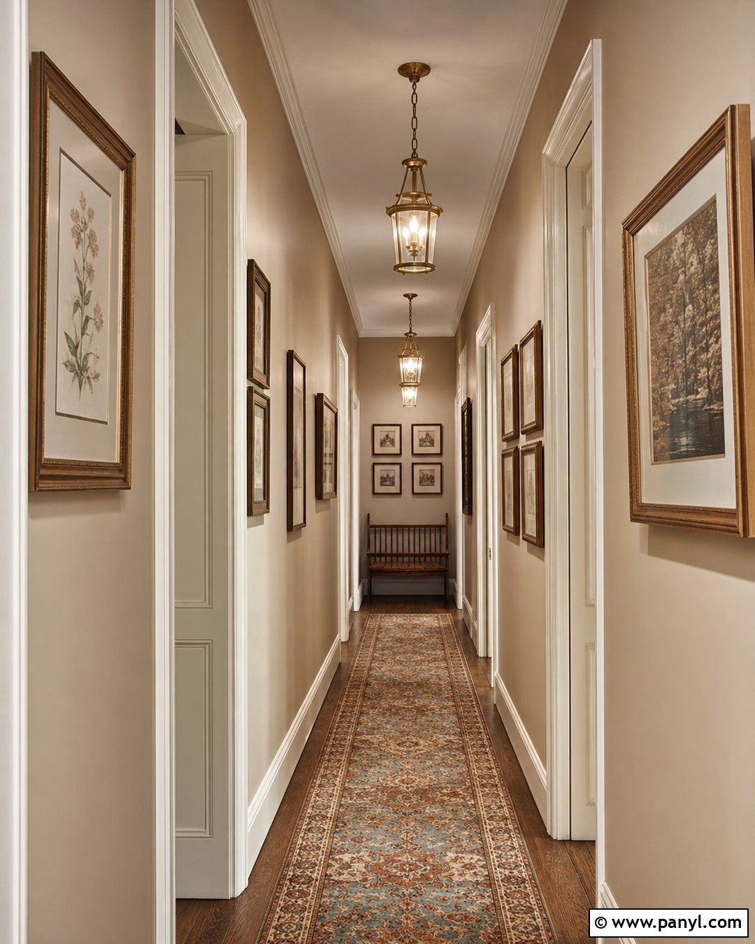Camel Nude Hallway - 30 Nude Wall Color Ideas