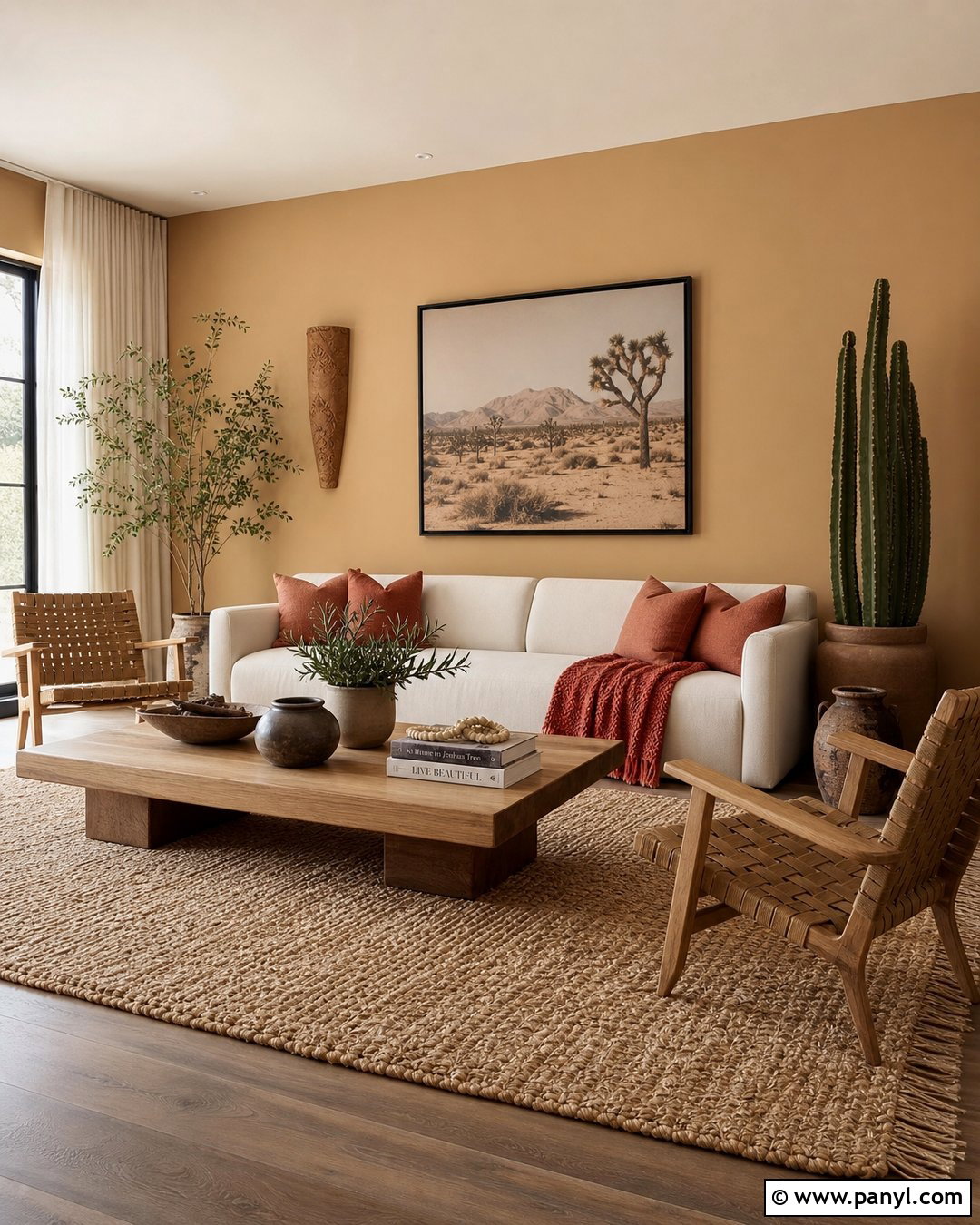 Camel Walls With Terracotta Accents - 25 Camel Wall Color Ideas