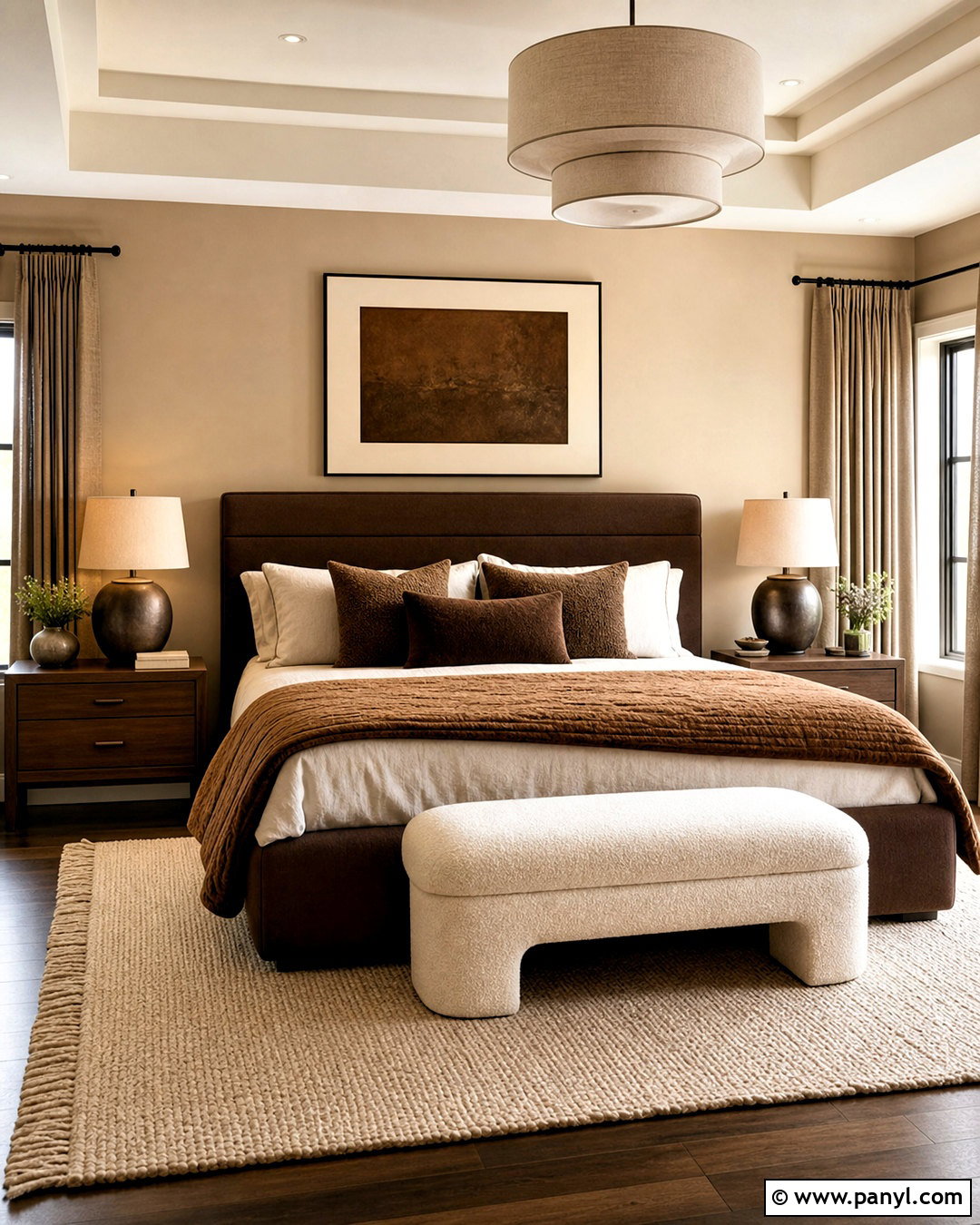Caramel And Chocolate Brown Color Palette - 20 warm color palette for home ideas