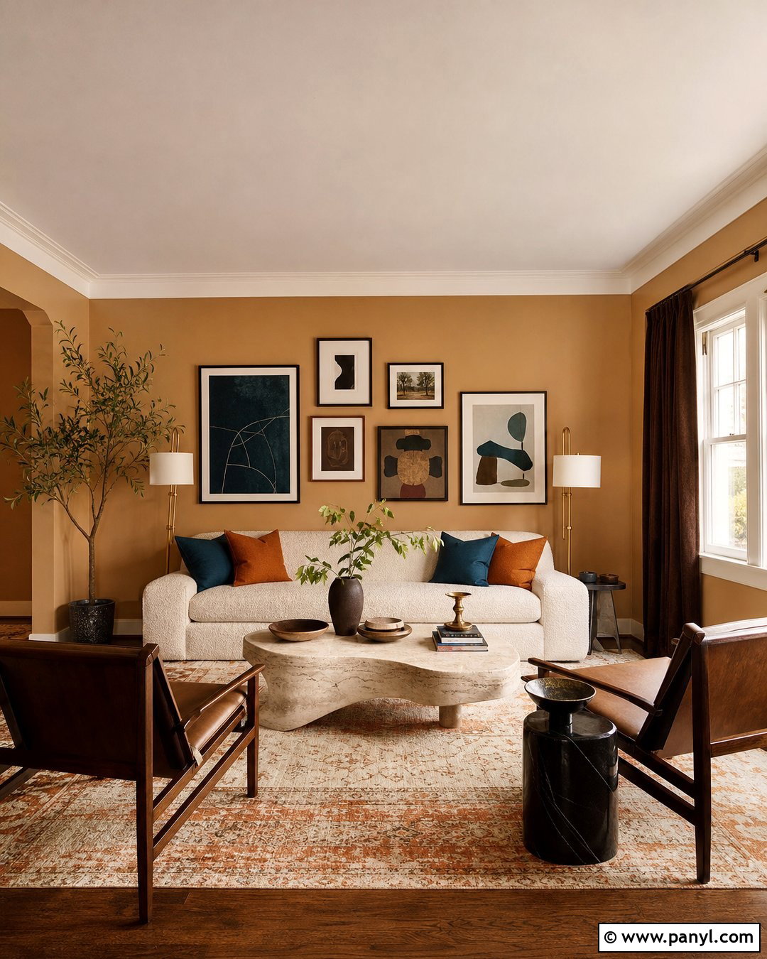 Caramel Beige Living Room - 30 beige wall colors for living room ideas