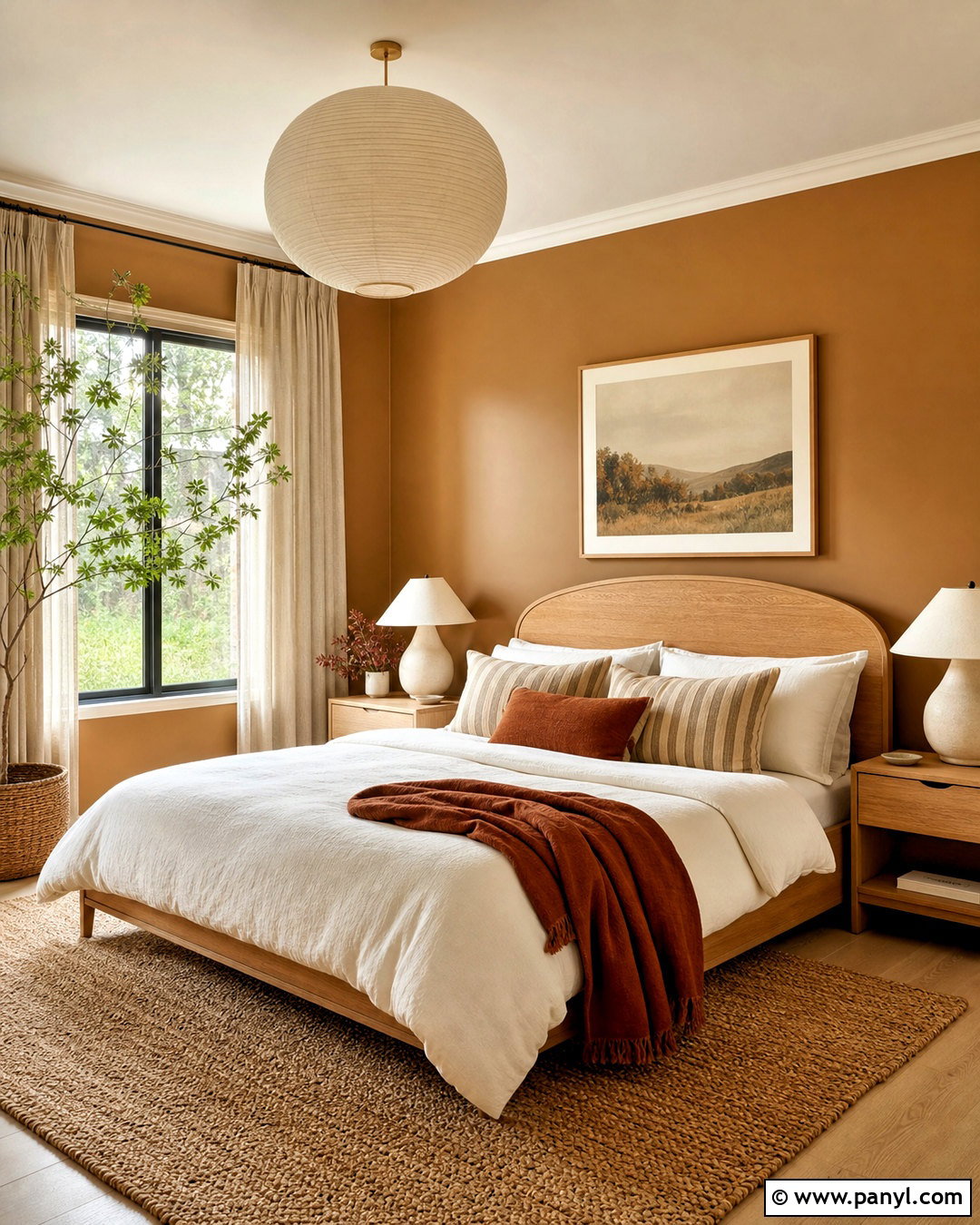 Caramel Brown Bedroom - 20 warm brown bedroom ideas