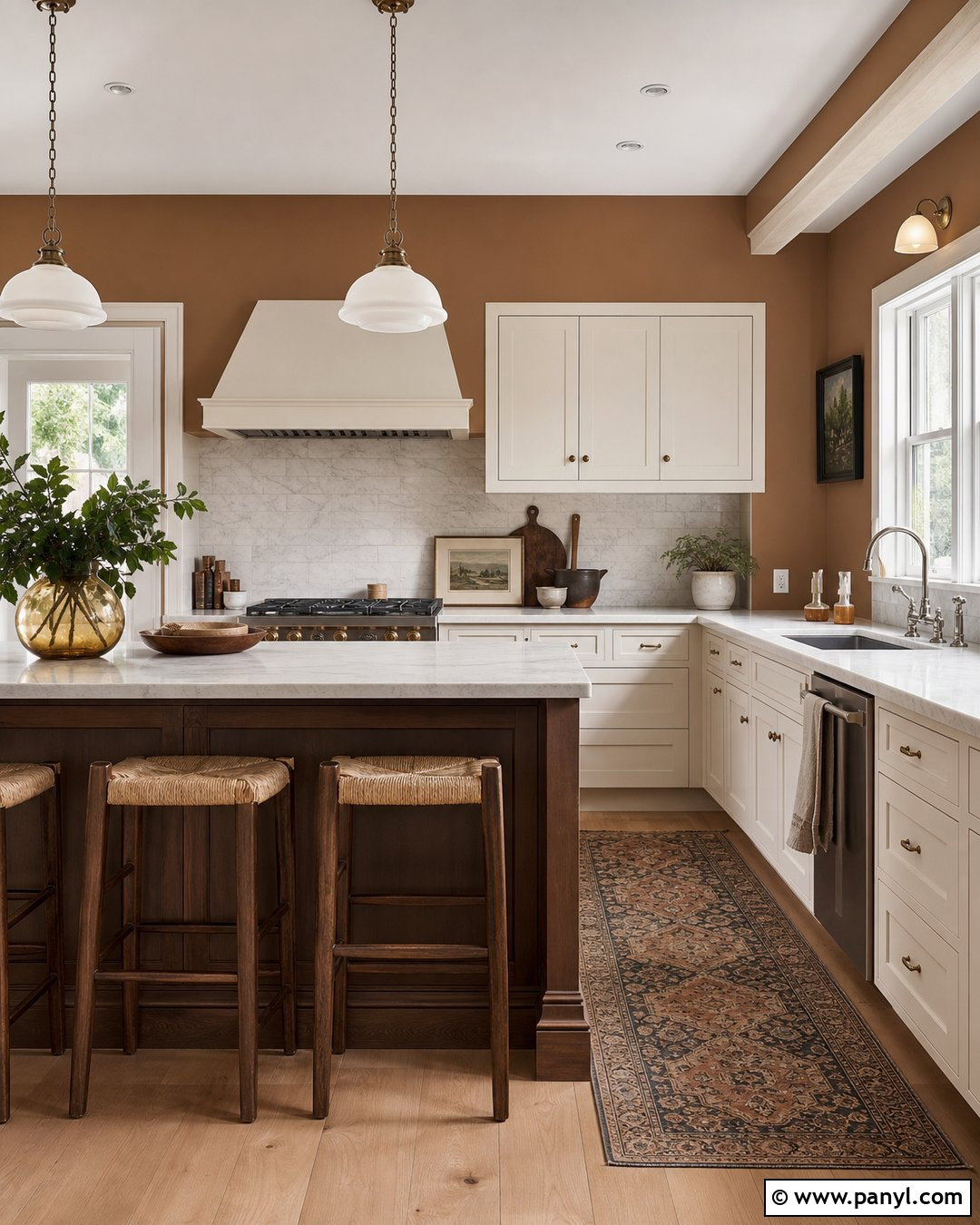 Caramel Brown Kitchen Walls - 20 Brown Kitchen Wall Colors