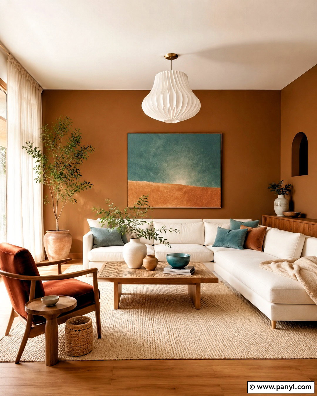 Caramel Brown Living Room Walls - 40 brown wall paint ideas