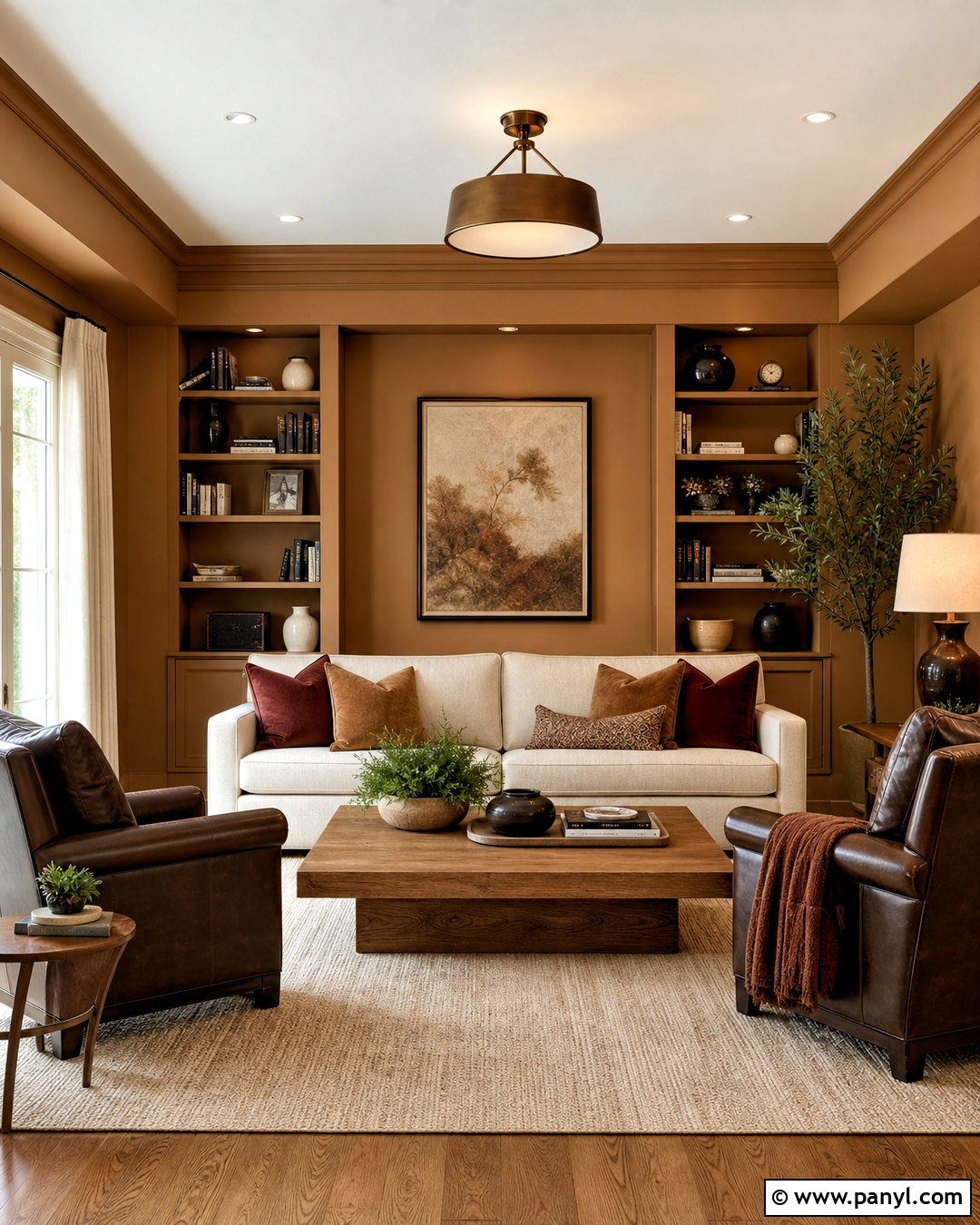 Caramel Living Room Color - 20 warm living room colors