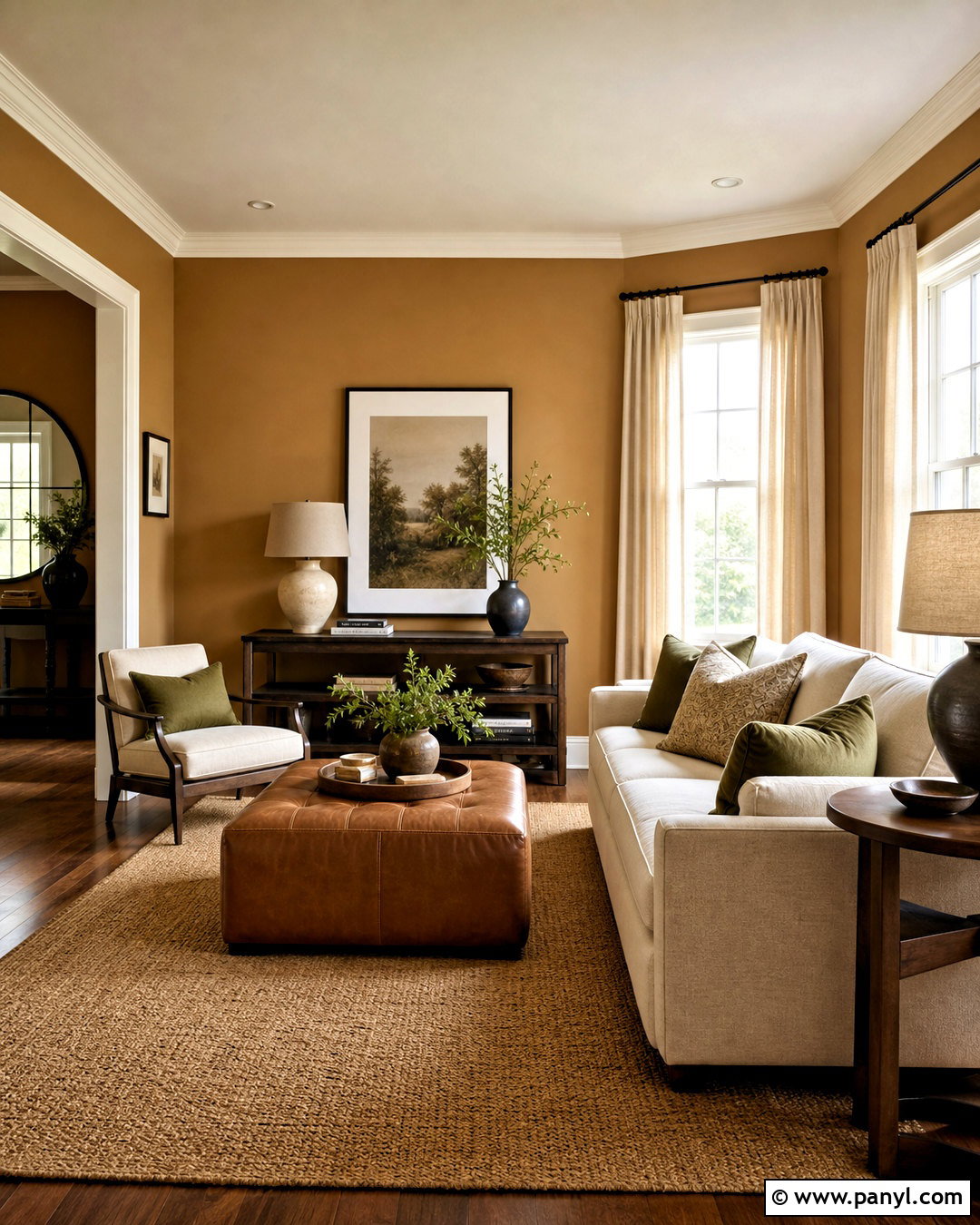 Caramel Living Room Paint Color - 20 cozy living room paint colors