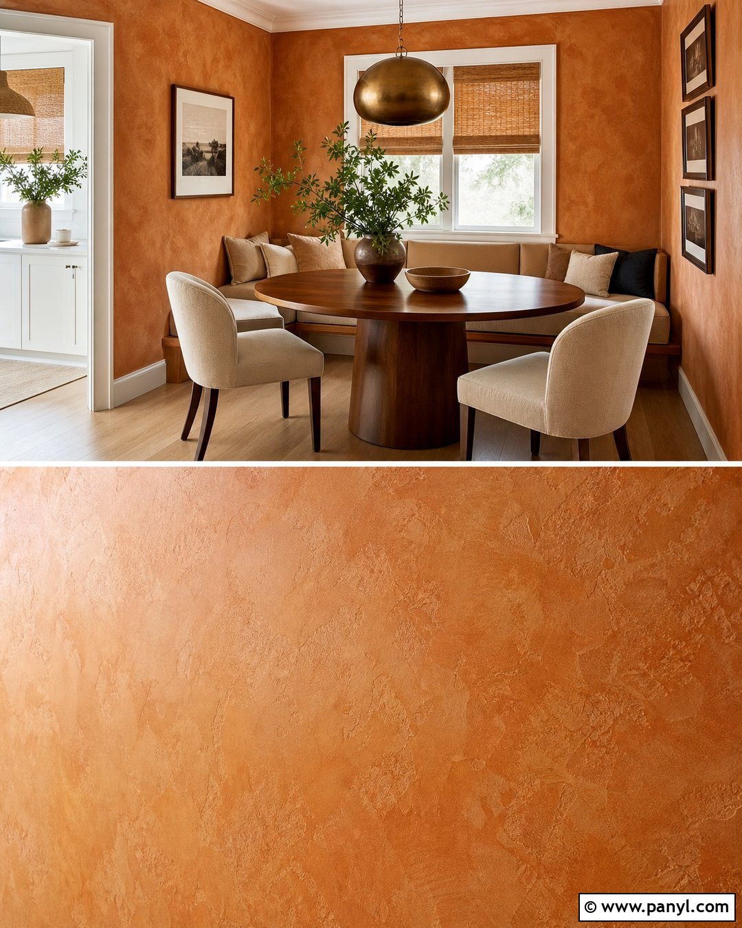 Caramel Plaster Wall - 20 Plaster Wall Color Ideas