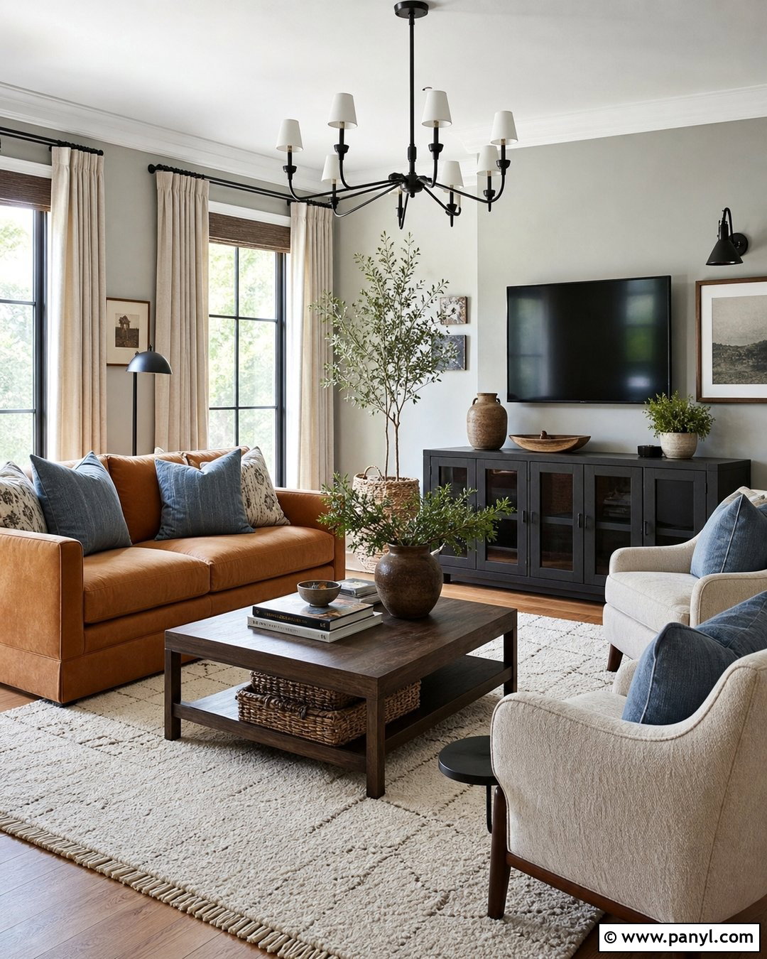 Caramel With Gray Walls - 35 Accent Colors With Gray Walls