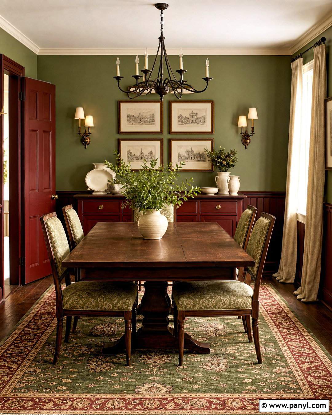 Card Room Green And Picture Gallery Red Dining Room - 20 farrow and ball colour schemes